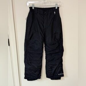 Black Dot: Kids Black Ski / Snowboard Water Resistant Pant, Size YM